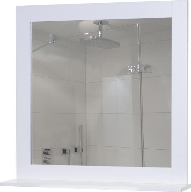 Image du produit Swisshandel24 miroir mural, miroir de salle de bain, tablette campagne 58x59x12cm blanc (58 x 59 x 12 cm)