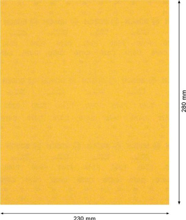 Immagine prodotto Bosch Professional Zubehör EXPERT C470 Carta vetrata per levigatura a mano, 230 x 280 mm, G 240 (240)