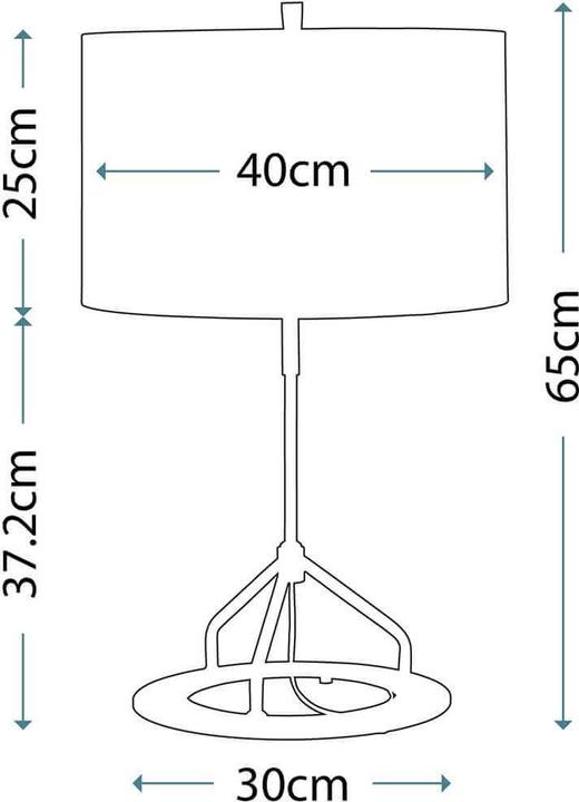 Produktbild Elstead Lighting Vicenza Tischleuchte E27 Nickel weiss poliert Grau (E27)