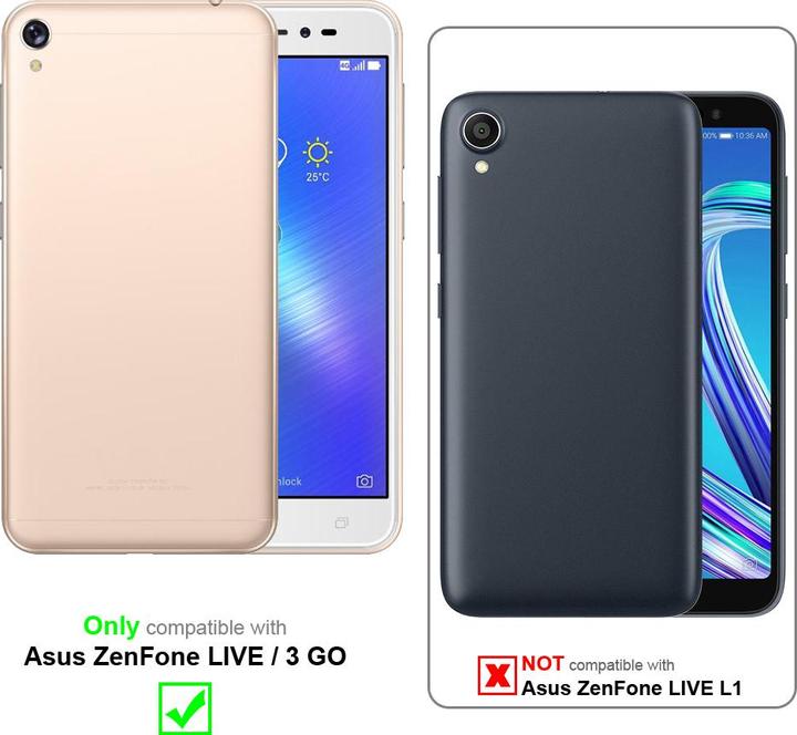 Image du produit Cadorabo Coque pour Asus ZenFone LIVE / 3 GO universel avec Clip (Asus Zenfone Live, Asus Zenfone 3 Go)