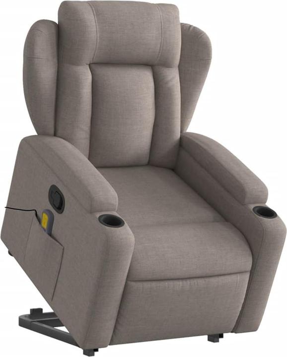 Actual product image VidaXL Massage chair with stand-up aid fabric
