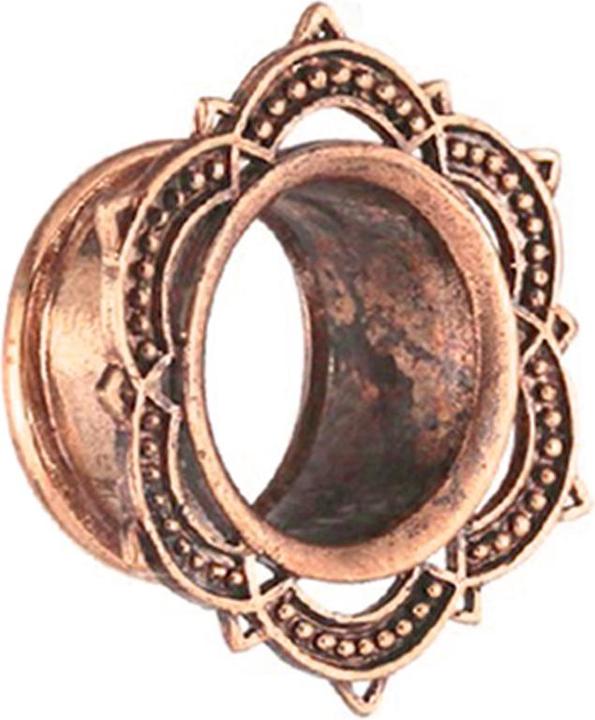 Immagine prodotto Star Piercing Fiore di loto rosa oro Flesh Tunnel (Bronzo, senza ottone)