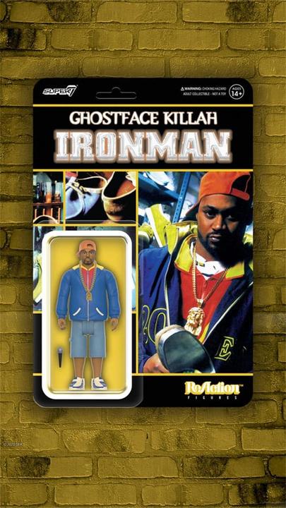 Actual product image Super7 Ghostface Killah ReAction Action Figure Ghostface Killah (Ironman) 10 cm
