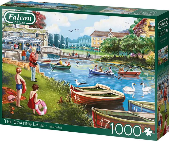 Immagine prodotto Jumbo Puzzle 1000 Falcon Harbor ant ežero G3 (1000 pezzi)