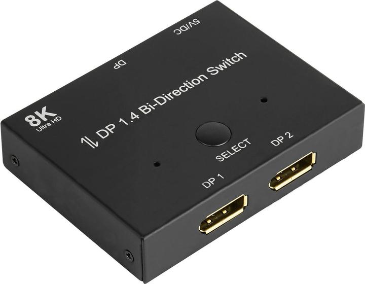 Image du produit Good Connections Commutateur DisplayPort 1.4, 2x, bidirectionnel, 8K @30Hz