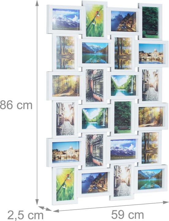 Actual product image Relaxdays Picture Frame for 24 Photos (10 x 15 cm)