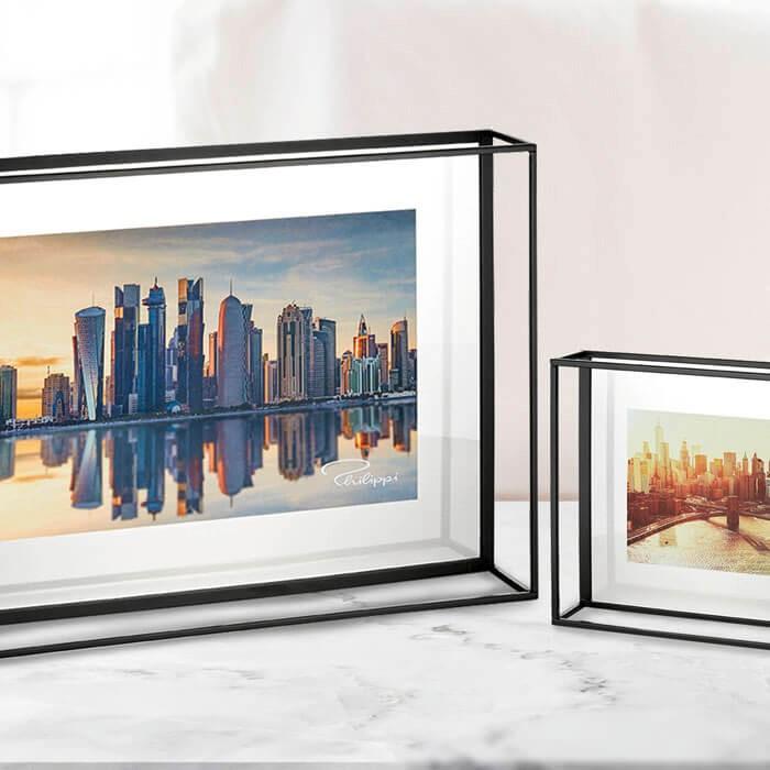 Image du produit Philippi Cadre photo Quarree S noir transparent, 25 x 20 cm (25 x 20 cm)