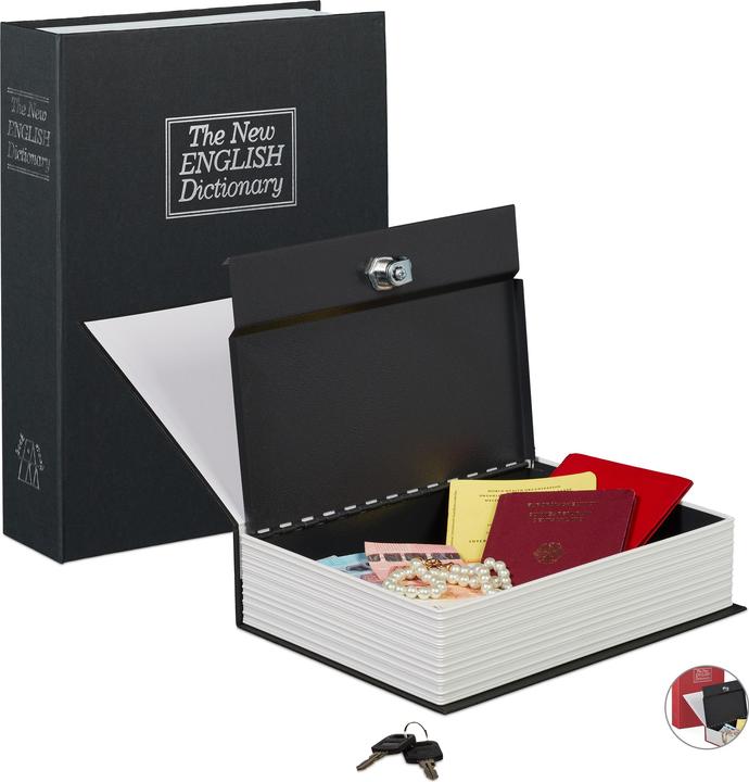 Image du produit Relaxdays Faux livre coffre fort