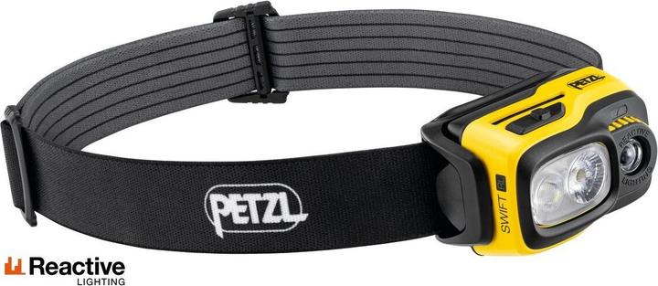 Produktbild Petzl E810AB00 SWIFT RL Stirnlampe, schwarz/gelb (1100 lm)