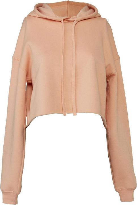 Actual product image Bella Canvas Womens/Ladies Fleece Crop Hoodie (L)