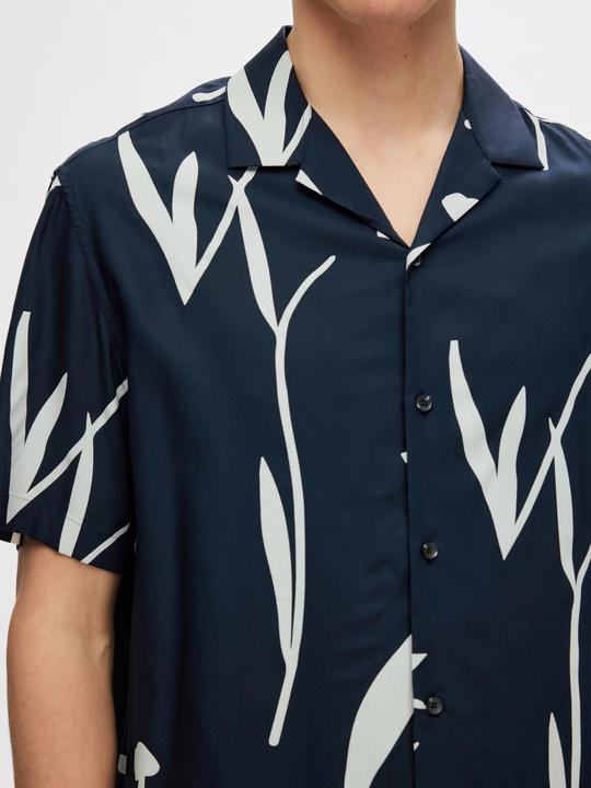 Actual product image Selected Homme Print short sleeve shirt (XL)