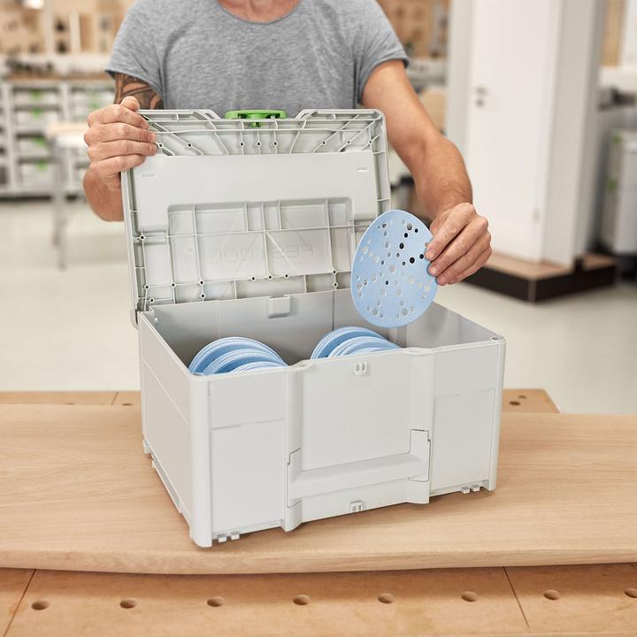 Actual product image Festool Systainer³ d'abrasifs SYS-STF D150 GR set (P80, P180, P220, P60, P120, P150)