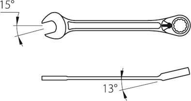Actual product image Gedore 7 UR 22 Combination ratchet wrench reversible UD (22 mm)