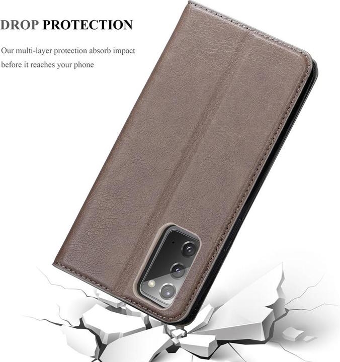 Actual product image Cadorabo Book Invisible Magnet Cover (Samsung Galaxy Note 20)