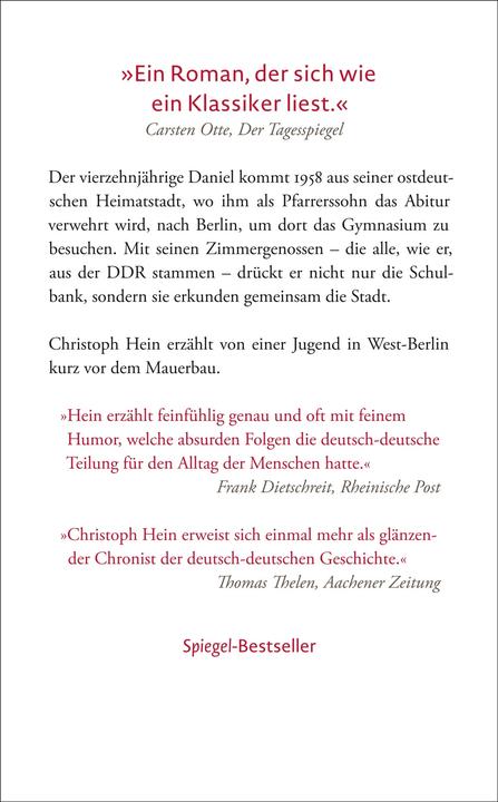 Immagine prodotto Unterm Staub der Zeit (Tedesco, Christoph Hein, 2024)