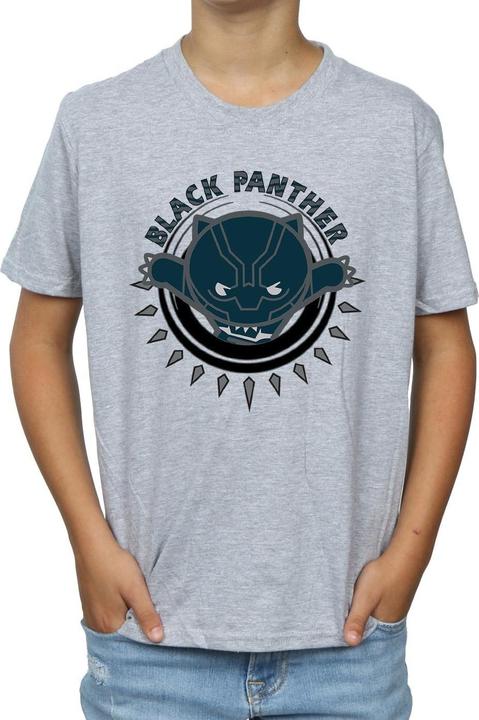 Immagine prodotto Kawaii Black Panther Pounce Maglietta Ragazzi (152, 158)