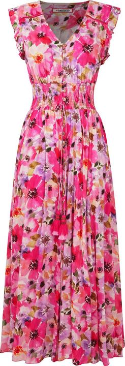 Actual product image Joe Browns Petite Sequin Embellished Shirred Waist Floral Maxi Dress (6)