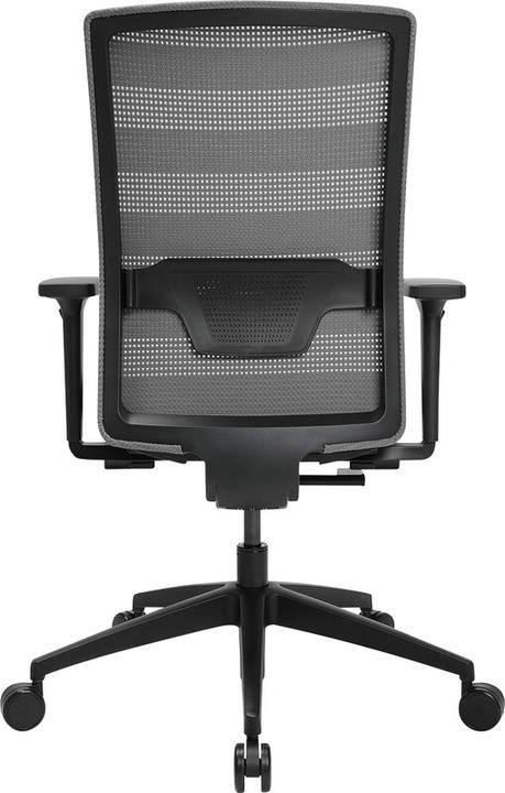 Image du produit Topstar Siège de bureau AirWork, avec accoudoirs, mécanisme synchrone, noir, gris.