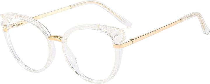 Actual product image Techsuit - Anti-Blue Light Glasses Reflex Metal (F5020-CLR) - Cat Eye - Clear