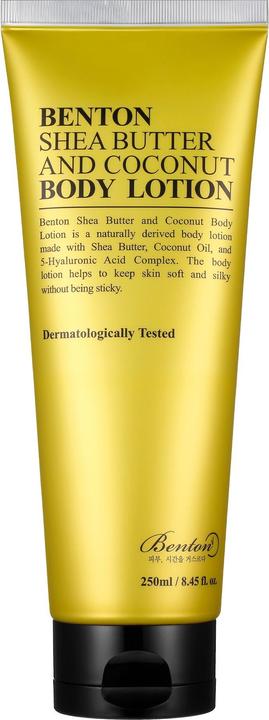 Actual product image Benton Shea Butter and Coconut Body lotion (Body cream, 250 ml)