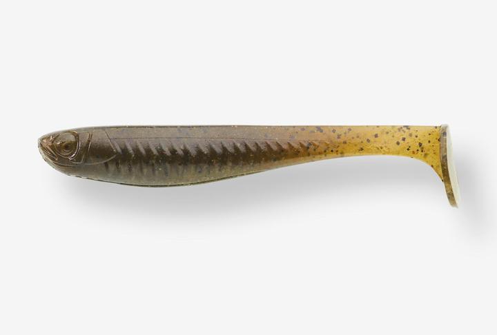Produktbild Caperlan Gummifisch Yubari Fat Shad mit Lockstoff Green Pumpkin Black Flakes (7.50 cm)