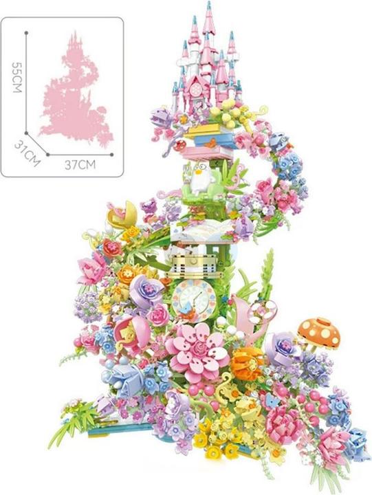 Produktbild Sembo 611072 - Fantasie Blumenschloss (3060 Teile)