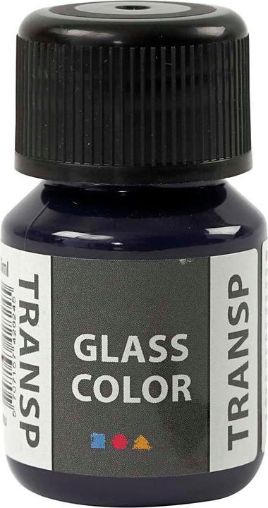 Actual product image Creativ Company Glass paint, transparent colour - navy blue, 30 ml (Navy blue, 30 ml)