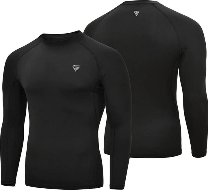 Image du produit Rdx Vêtement T15 Rashguard De Compression Noir Manches Longues-M (M)