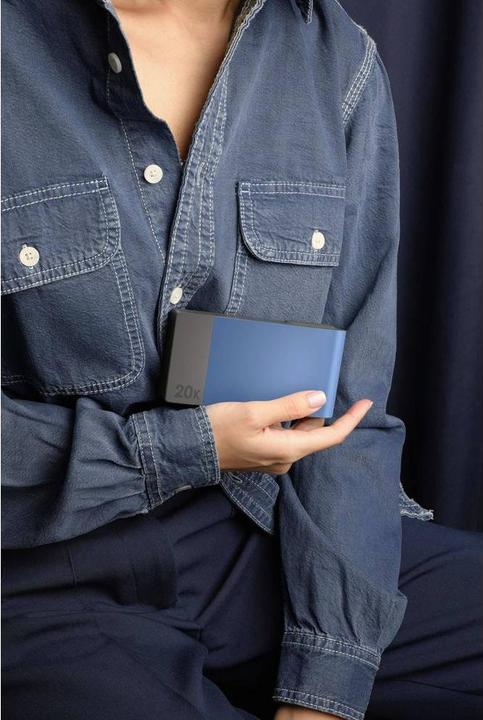 Actual product image GP Batteries GP PowerBank MP20B 20000mAh USB-C/USB-A blue 130M20BBLUE (20000 mAh, 22.50 W, 74 Wh)