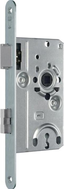 SSF Serrure à mortaiser pour porte de chambre BB 20/ 55/72/8 mm DIN droite argentée arrondie classe 1 (Serrure à mortaise)