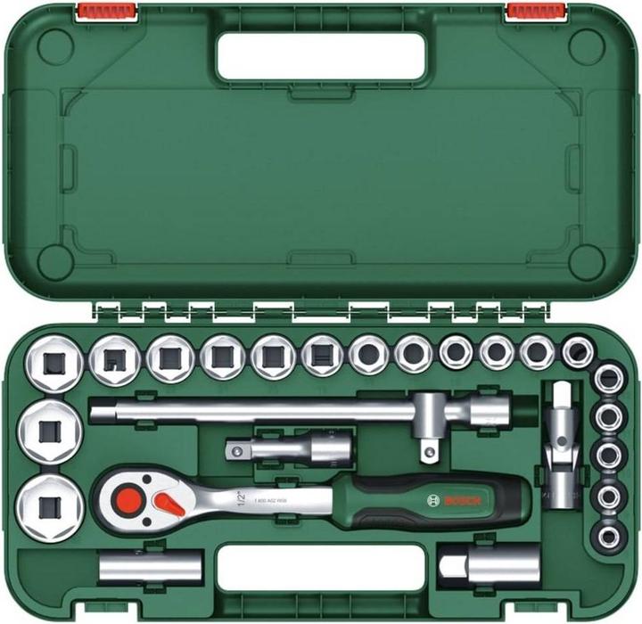 Actual product image Bosch Professional Ratschen-Set (8 mm, 9 mm, 10 mm, 11 mm, 12 mm, 13 mm, 14 mm, 15 mm, 16 mm, 17 mm, 18 mm, 19 mm, 20 mm, 21 mm, 22 mm, 24 mm, 27 mm, 30 mm, 32 mm)