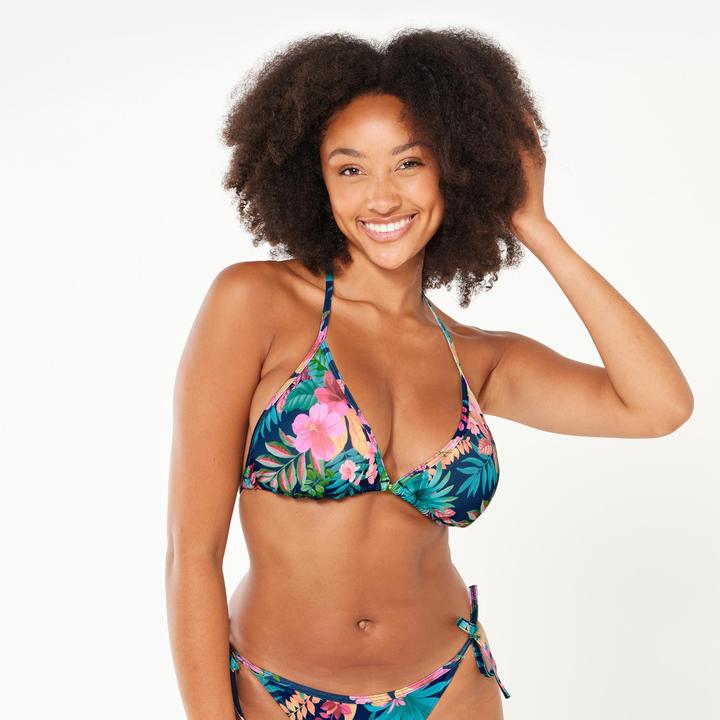 Actual product image Olaian Bikini-Oberteil Damen Triangel Mae Borabora blau (38)