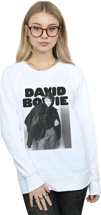 Actual product image David Bowie Womens/Ladies Jacket Photograph Sweatshirt (L)