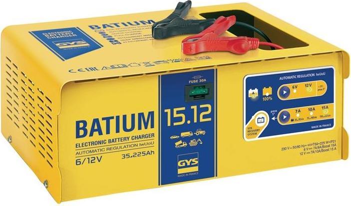 GYS Battery charger BATIUM 15-12 6 / 12 V effective: 11 / arithmetic: 7-10-15 A (12V, 6V, 15 A)