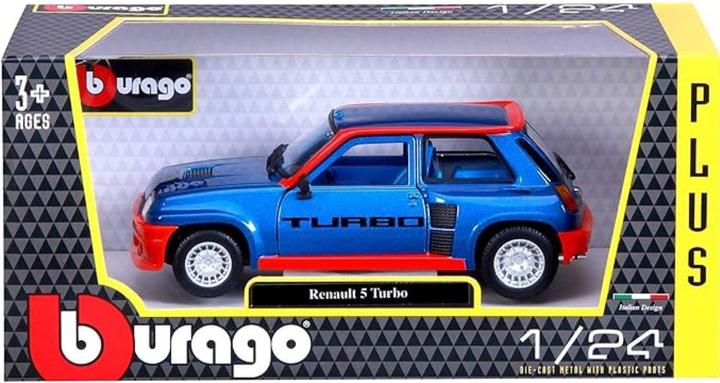 Produktbild Bburago Renault 5 Turbo blau/rot 1:24