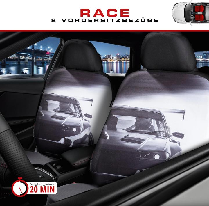 Immagine prodotto CarComfort Coprisedili auto da corsa, Coprisedili auto da corsa a sedile singolo Design