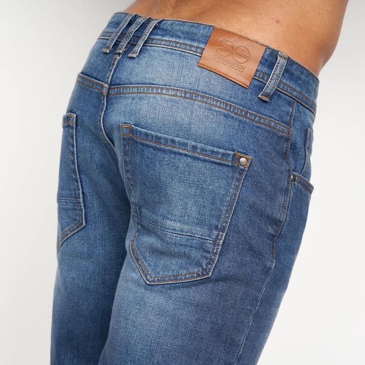 Produktbild Crosshatch Mens Sheldons Slim Jeans (38)
