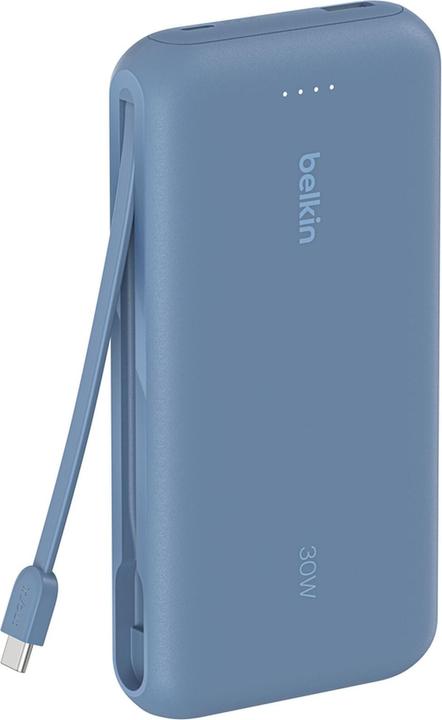 Produktbild Belkin Powerbank 20.000mAh blau 30W integr.USB-C Kab. BPB024hqBL (20000 mAh, 30 W, 74 Wh)