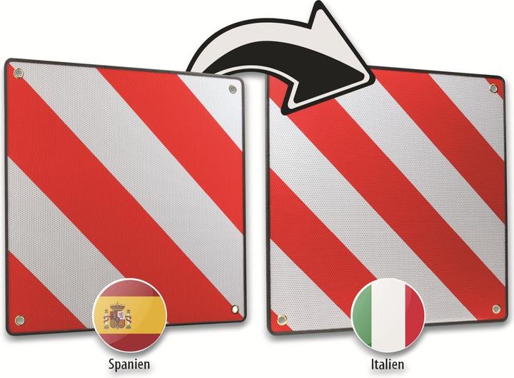 Productafbeelding Calima CAMPING EQUIPMENT waarschuwingsbord 46044, 2in1, Spanje en Italië