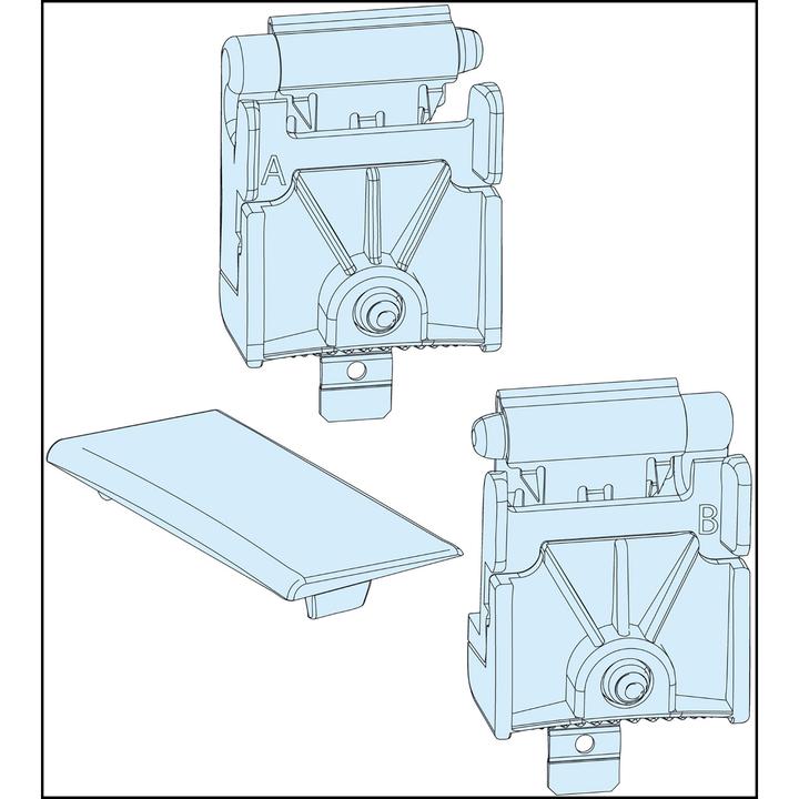 Schneider PrismaSeT-P, set di cerniere per pannello frontale LVS08585