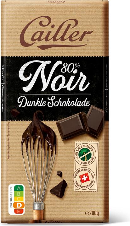 Produktbild Cailler Dessert 80% Dunkle Schokolade Tafel (200 g)