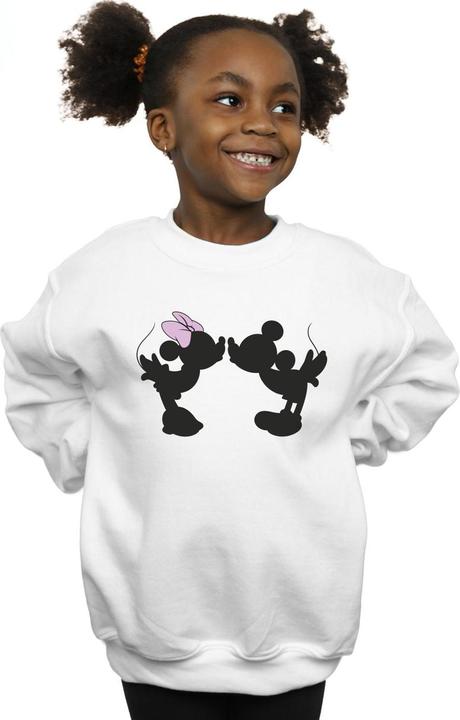 Immagine prodotto Disney Mickey Minnie Kiss Silhouette Felpa Ragazze (140, 146)