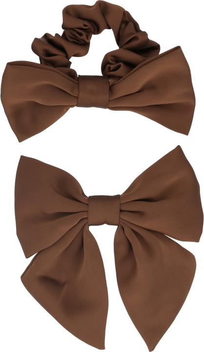Image du produit Trisa Fashion Maschen Set Scrunchie & Clip braun 2 Stk. (Élastiques à cheveux)