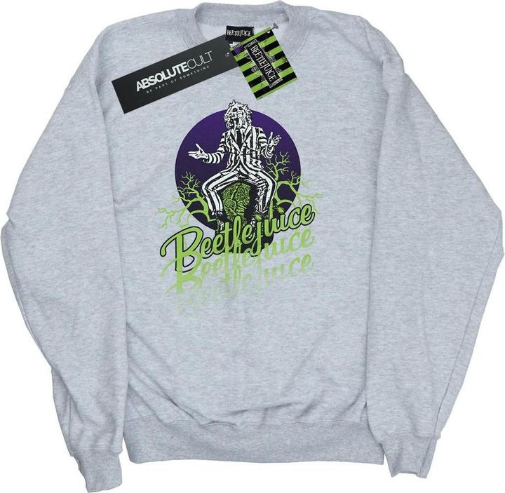 Beetlejuice Faded Pose Baumwoll Sweatshirt