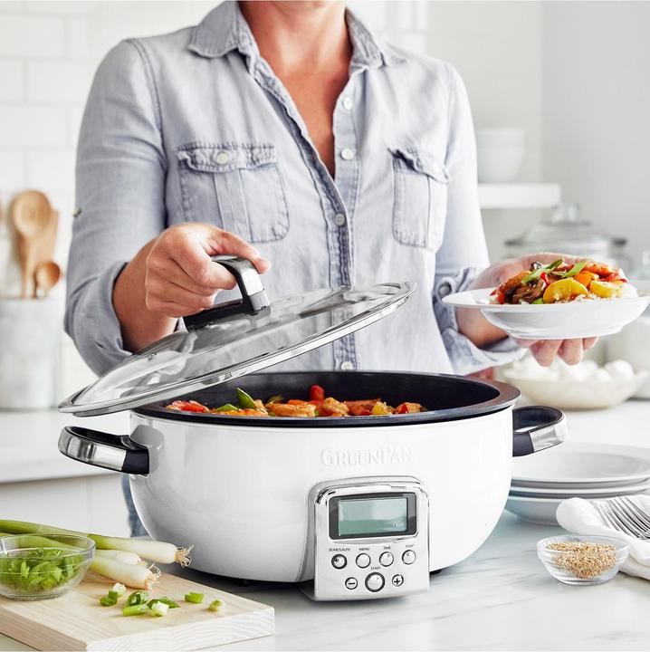 Actual product image Greenpan Omni Cooker Cream