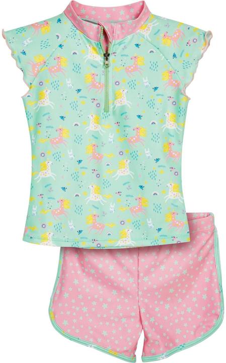Playshoes UV-Badebekleidungsset Einhorn Mint/Rosa Gr. 122-128 (122)