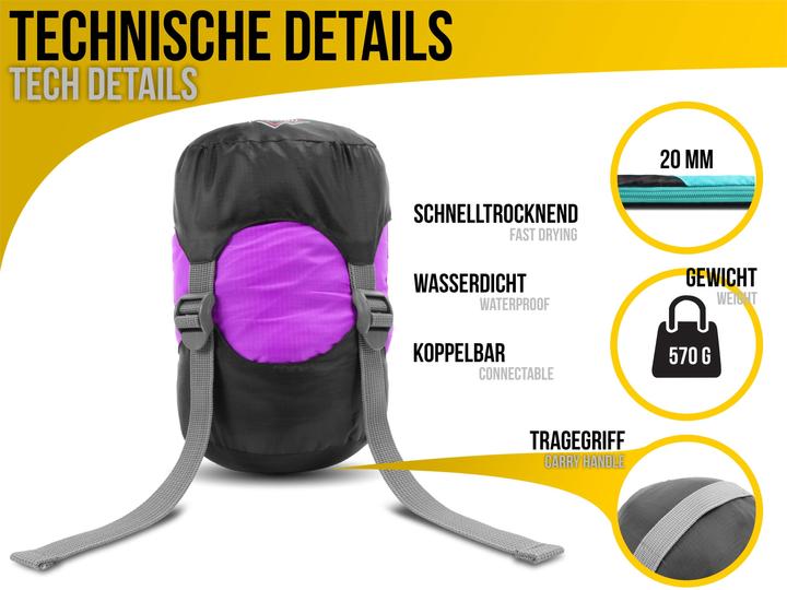 Produktbild Normani Ultralight-Schlafsack Touren-Sommerschlafsack - 8474 (210 cm)