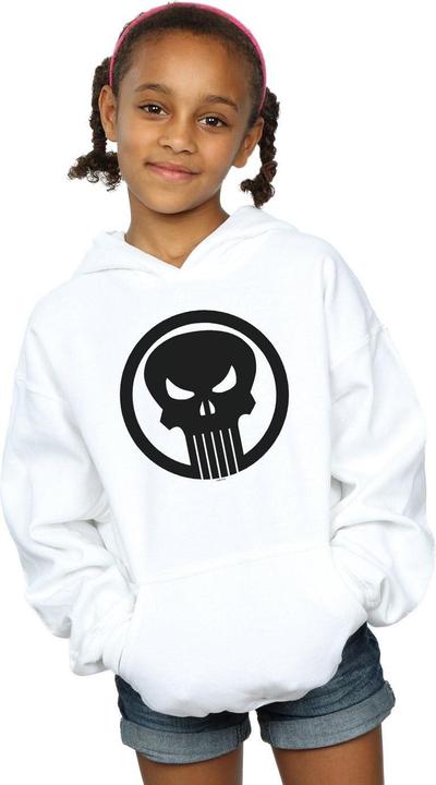Actual product image Girls The Punisher Skull Circle Hoodie (116)