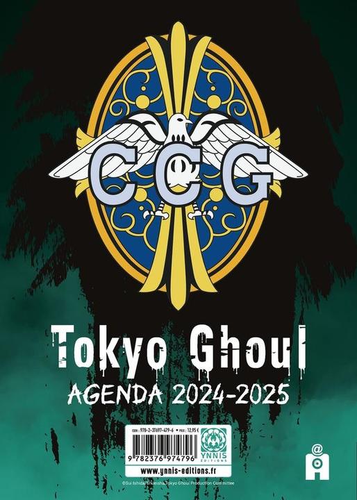 Image du produit Ynnis Tokyo ghoul : agenda 2024-2025 (Français)