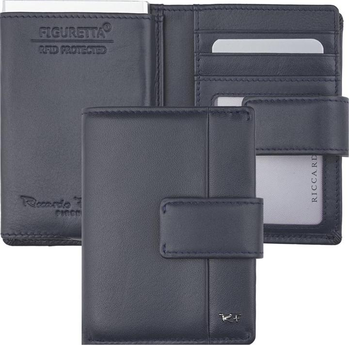 Image du produit Riccardo Ferducci Porte-cartes de crédit avec compartiment monnaie, RFID, unisexe